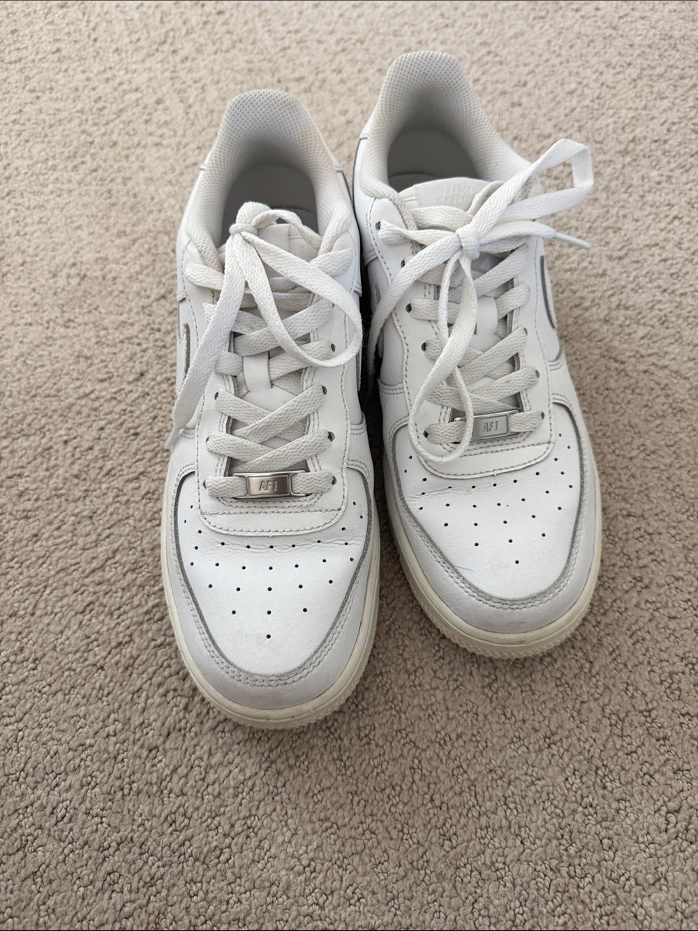 Nike Women’s White Low-Top Leather Sneakers